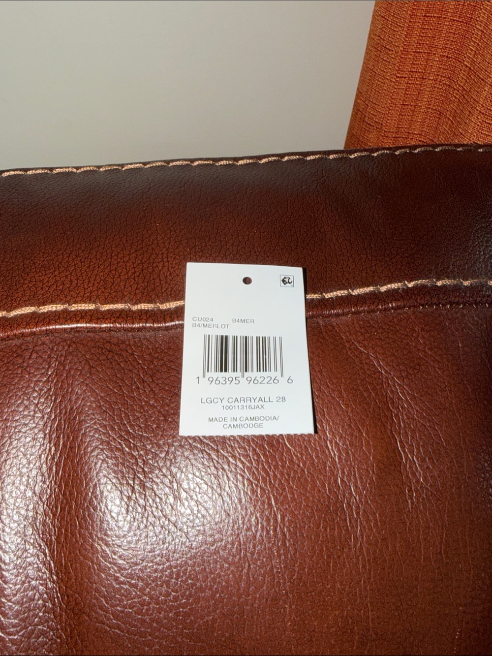 ‼️Coach Legacy Carryall 28 Merlot Leather Satchel Crossbody Bag - Picture 12 of 12